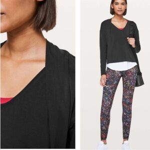 Lululemon Deep Stretch Long Sleeve Black Size 4/Small